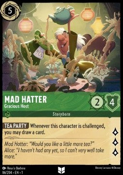 Der Verrückte Hutmacher - Generöser Gastgeber 1TFC-86 Uncommon Boosterfrisch Deutsch Foil