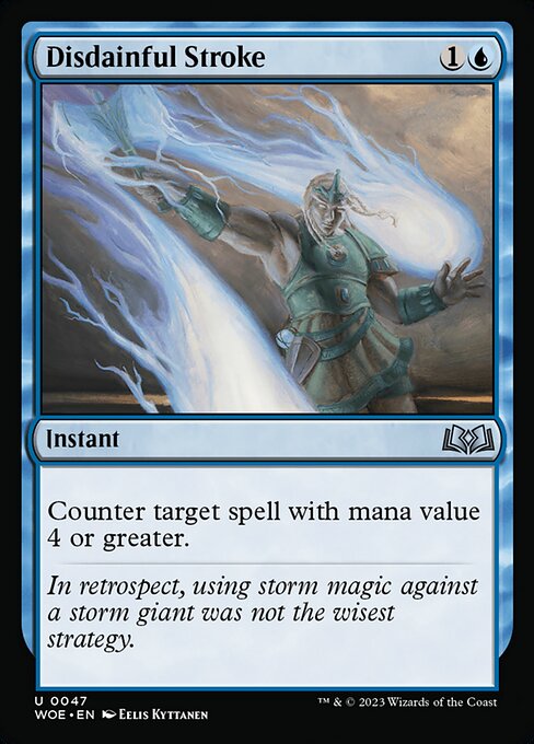Disdainful Stroke WOE-47 Uncommon Near Mint Englisch Foil
