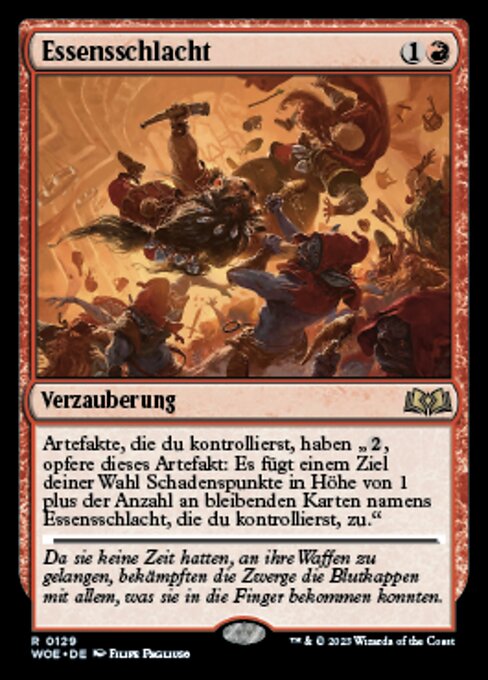 Essensschlacht WOE-129 Rare Excellent Deutsch