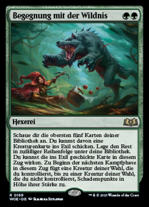 Begegnung mit der Wildnis WOE-169 Rare Near Mint Deutsch