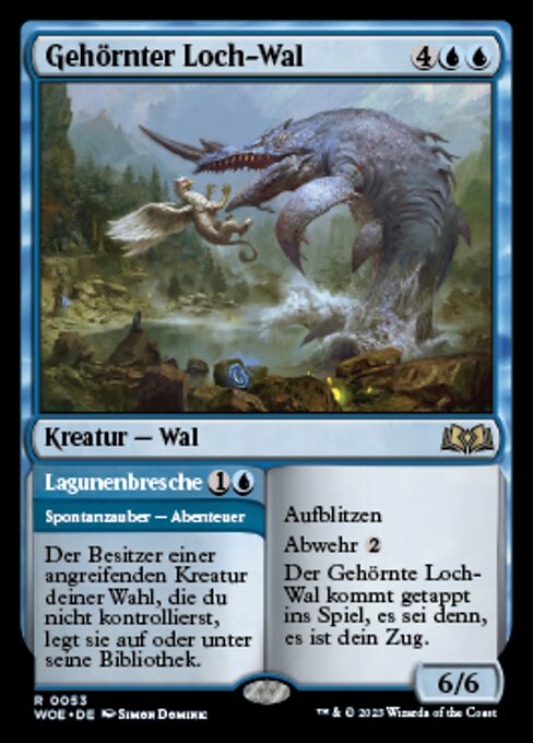 Gehörnter Loch-Wal // Lagunenbresche WOE-53 Rare Near Mint Deutsch Foil