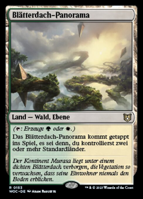 Blätterdach-Panorama WOC-153 Rare Near Mint Deutsch