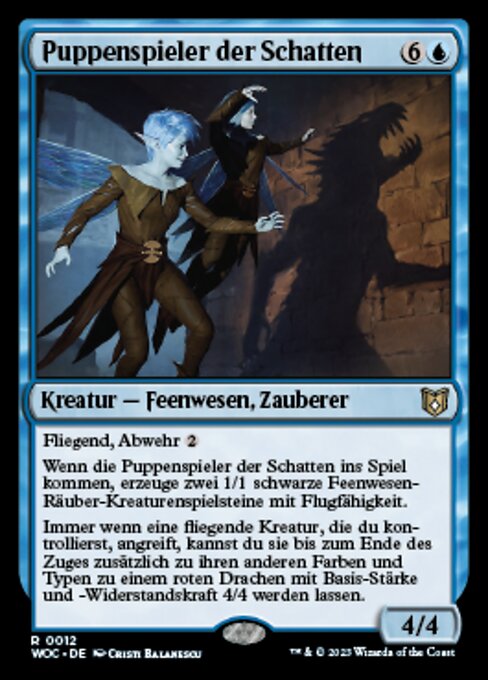 Puppenspieler der Schatten WOC-12 Rare Near Mint Deutsch
