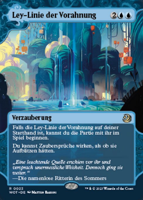 Ley-Linie der Vorahnung WOT-23 Rare Near Mint Deutsch