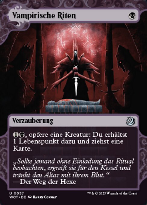 Vampirische Riten WOT-37 Uncommon Near Mint Deutsch