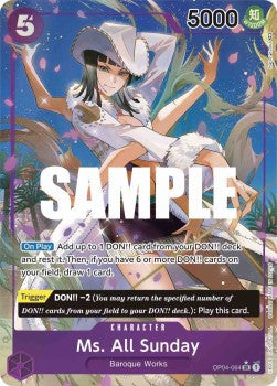 Ms. All Sunday (OP04-064) (V.2) OP04 Alternate Art Excellent Englisch