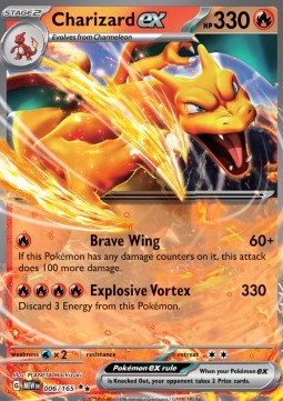 Charizard ex MEW-006 Double Rare Excellent Englisch
