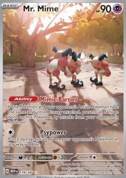 Mr. Mime MEW-179 Illustration Rare Near Mint Englisch