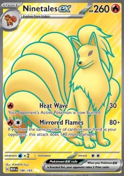 Ninetales ex MEW-186 Ultra Rare Near Mint Englisch