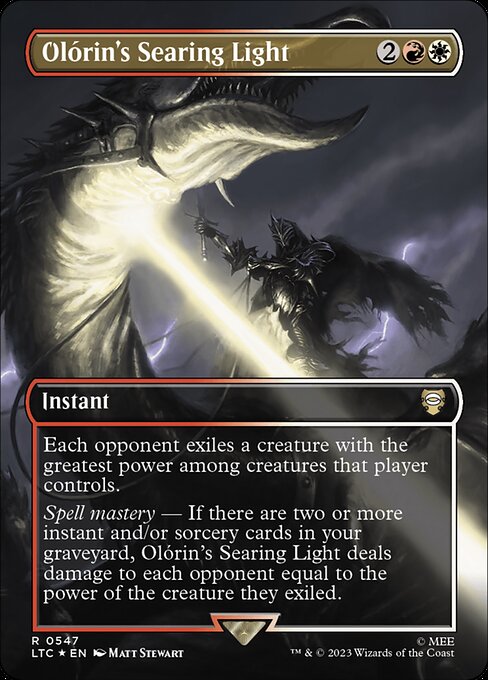 Olórin's Searing Light (V.2) LTRH-547 Rare Near Mint Englisch Foil