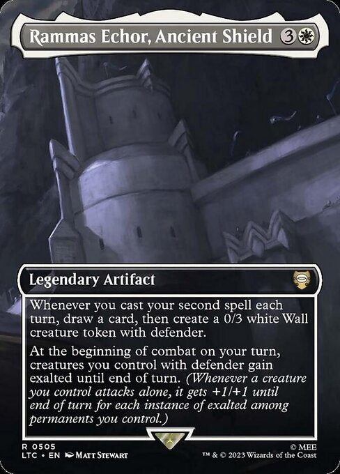 Rammas Echor, Ancient Shield LTRH-505 Rare Excellent Englisch Foil