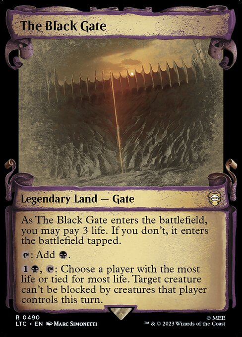 The Black Gate LTRH-490 Rare Near Mint Englisch Foil