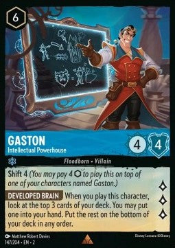 Gaston - Intellektuelles Kraftpaket 2ROF-147 Rare Boosterfrisch Englisch