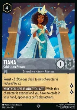 Tiana - Festliche Prinzessin 2ROF-196 Super Rare Boosterfrisch Englisch