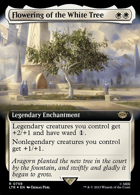 Flowering of the White Tree LTRH-759 Rare Near Mint Englisch Foil
