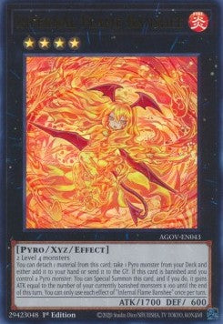 Infernal Flame Banshee AGOV-043 Ultra Rare Near Mint Englisch 1. Auflage