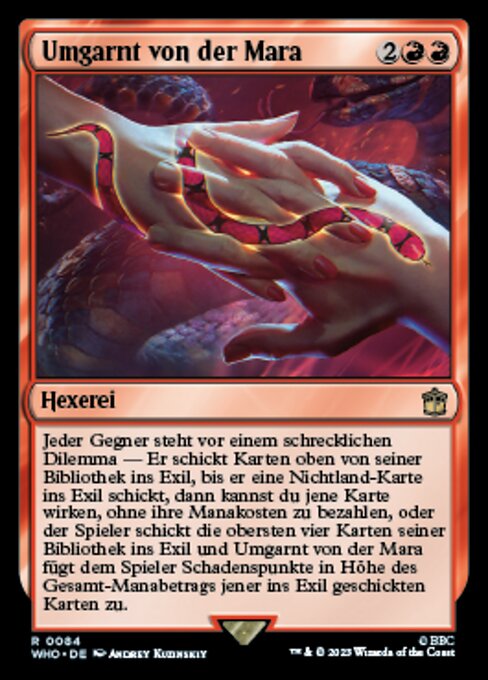 Umgarnt von der Mara WHO-84 Rare Excellent Deutsch