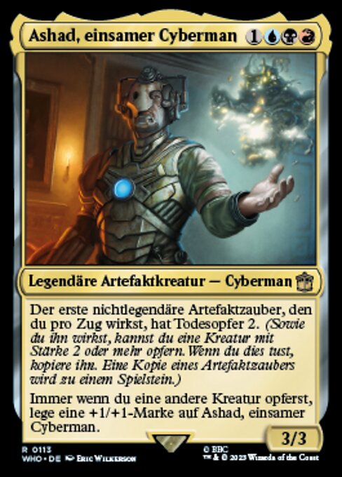 Ashad, einsamer Cyberman WHO-113 Rare Near Mint Deutsch