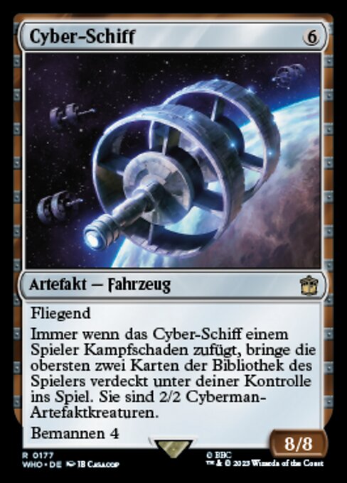 Cyber-Schiff WHO-177 Rare Near Mint Deutsch