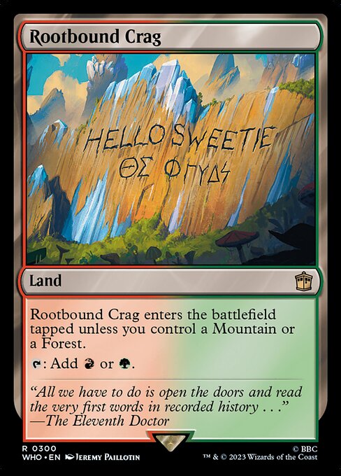 Rootbound Crag WHO-300 Rare Near Mint Englisch Foil