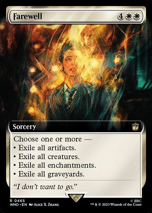 Farewell XWHO-465 Rare Near Mint Englisch Foil