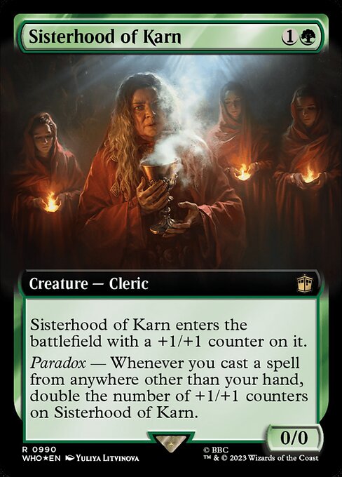Schwesternschaft von Karn (V.3) XWHO-990 Rare Excellent Englisch Foil
