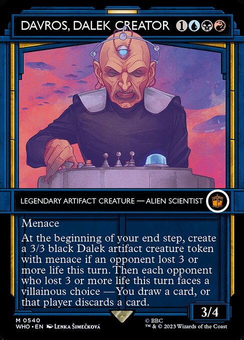 Davros, Dalek Creator XWHO-540 Mythic Near Mint Englisch Foil