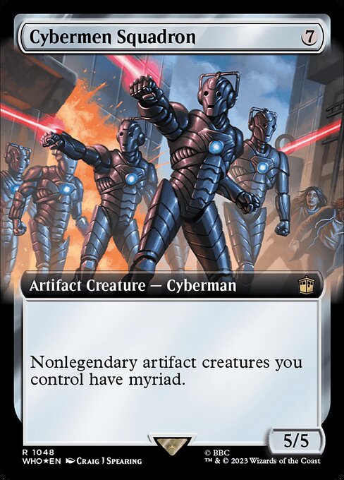 Cybermen Squadron XWHO-1048 Rare Near Mint Englisch Foil