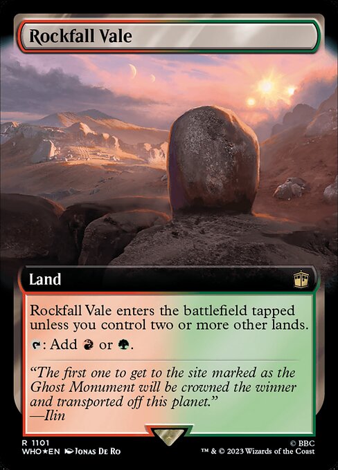Felssturz-Tal (V.3) XWHO-1101 Rare Excellent Englisch Foil