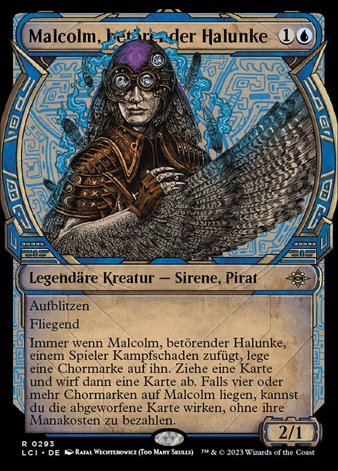 Malcolm, betörender Halunke XLCI-293 Rare Near Mint Deutsch Foil