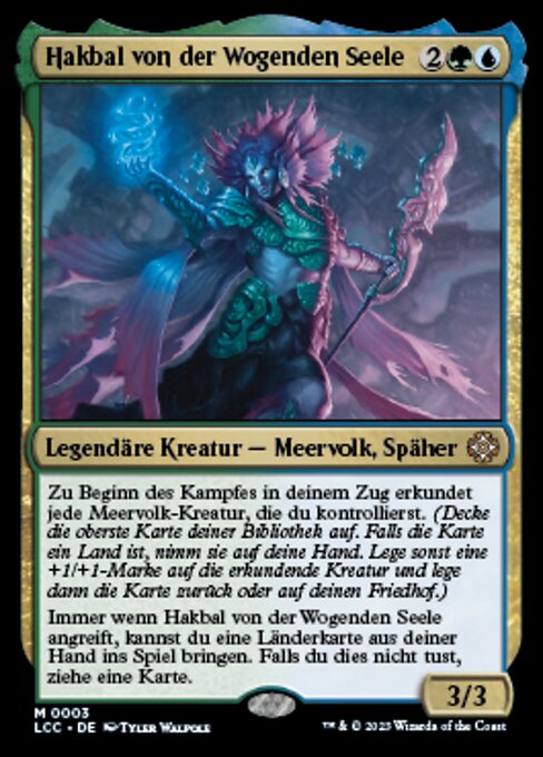 Hakbal von der Wogenden Seele LCC-3 Mythic Near Mint Deutsch Foil