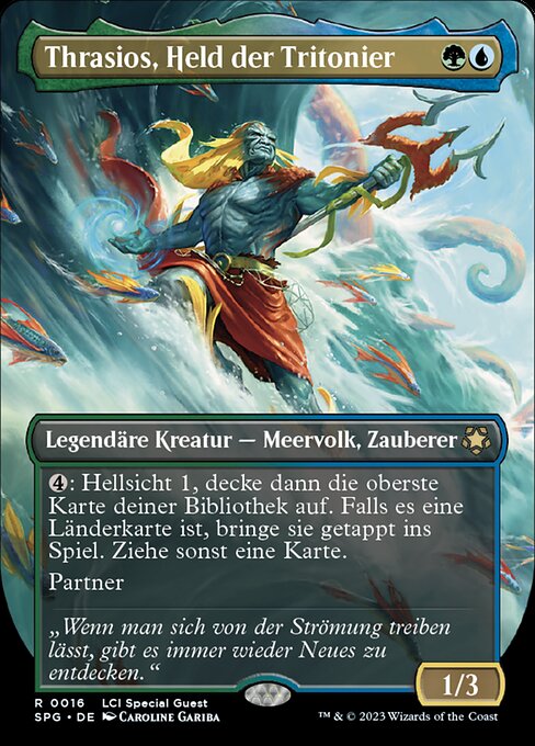 Thrasios, Held der Tritonier SPG-16 Rare Near Mint Deutsch Foil