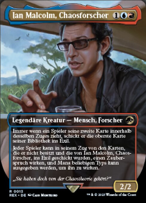 Ian Malcolm, Chaotician (V.1) REX-13 Near Mint Deutsch