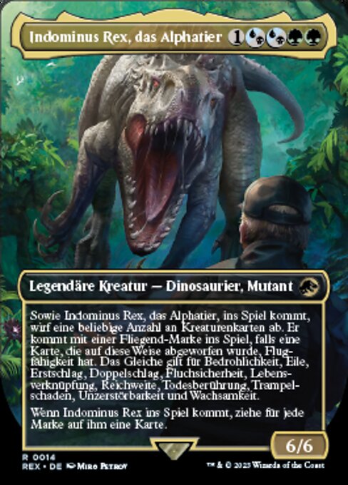 Indominus Rex, Alpha (V.1) REX-14 Rare Excellent Deutsch