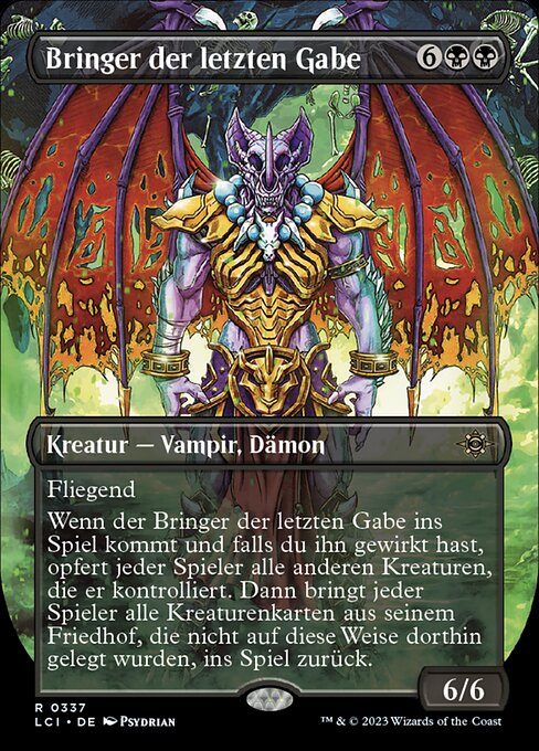 Bringer der letzten Gabe XLCI-337 Excellent Deutsch Foil