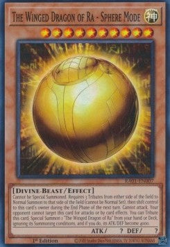 The Winged Dragon of Ra - Sphere Mode RA01-007 Super Rare Excellent Englisch 1. Auflage