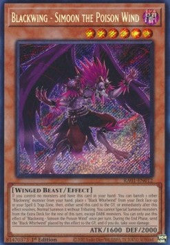 Schwarzflügel - Simoon der Toxinwind (V.3) RA01-012 Secret Rare Near Mint Deutsch 1. Auflage