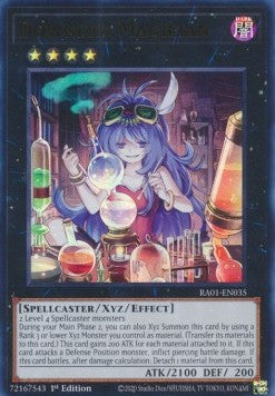 Betäubende Magierin (V.2) RA01-035 Ultra Rare Excellent Deutsch 1. Auflage