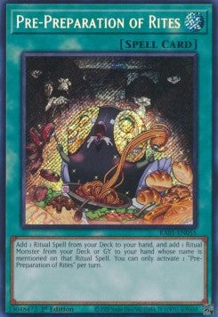 Pre-Preparation of Rites RA01-055 Secret Rare Excellent Englisch 1. Auflage