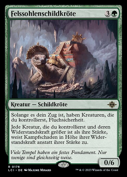 Felssohlenschildkröte LCI-176 Rare Near Mint Deutsch