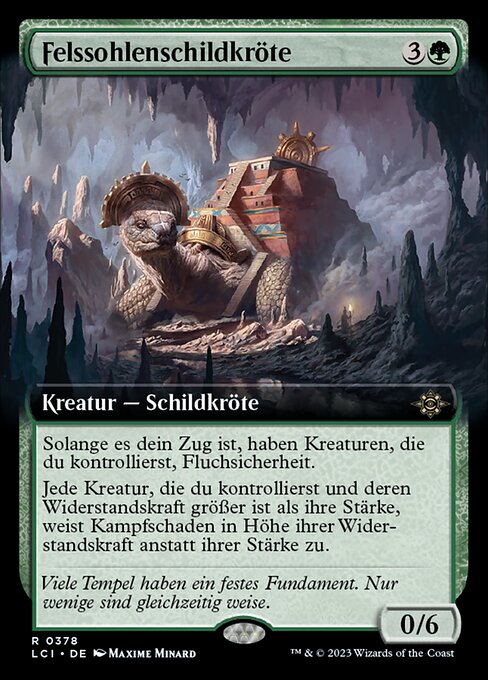 Felssohlenschildkröte XLCI-378 Rare Excellent Deutsch Foil