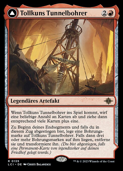 Tollkuns Tunnelbohrer // Tecutlan, die Sengende Kluft LCI-135 Rare Excellent Deutsch Foil