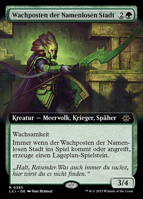 Wachposten der Namenlosen Stadt XLCI-383 Rare Near Mint Deutsch Foil