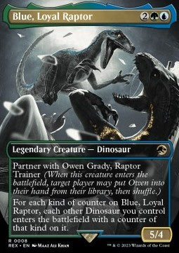 Blue, Loyal Raptor (V.1) REX-8 Rare Excellent Englisch Foil