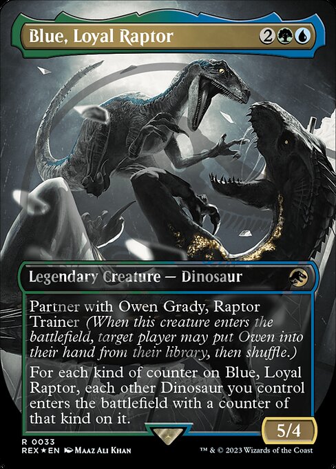 Blue, Loyal Raptor (V.2) REX-33 Rare Near Mint Englisch Foil
