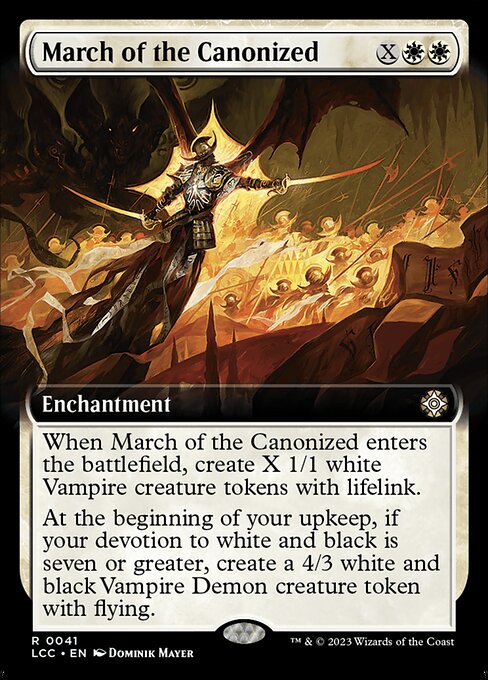 March of the Canonized XLCC-41 Rare Excellent Englisch