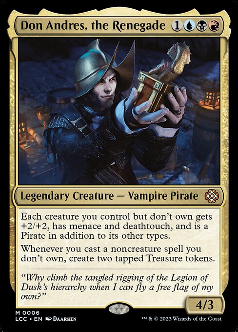 Don Andres, the Renegade LCC-6 Mythic Near Mint Englisch Foil