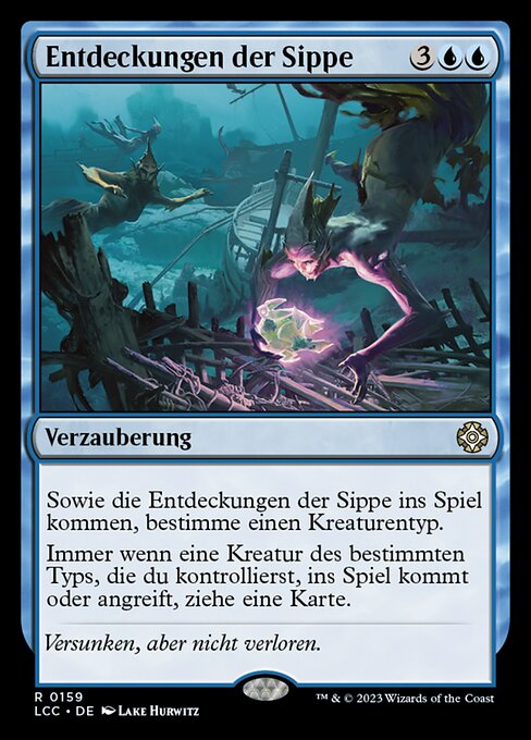 Entdeckungen der Sippe LCC-159 Rare Near Mint Deutsch