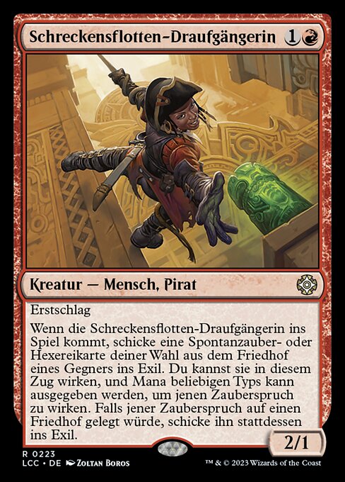 Schreckensflotten-Draufgängerin LCC-223 Rare Near Mint Deutsch