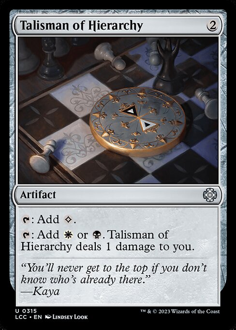 Talisman of Hierarchy LCC-315 Uncommon Near Mint Englisch